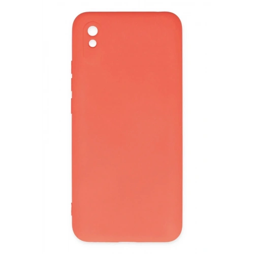 Mey İthalat®   Redmi 9A Kılıf Nano içi Kadife Silikon - Turuncu