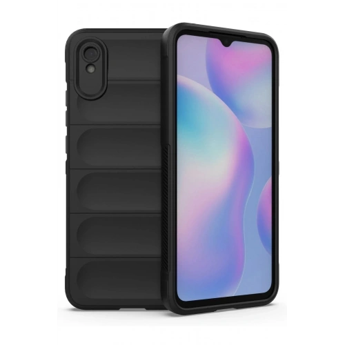 Mey İthalat®   Redmi 9A Kılıf Optimum Silikon - Siyah