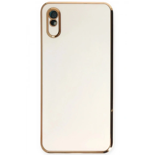 Mey İthalat®   Redmi 9A Kılıf Volet Silikon - Beyaz
