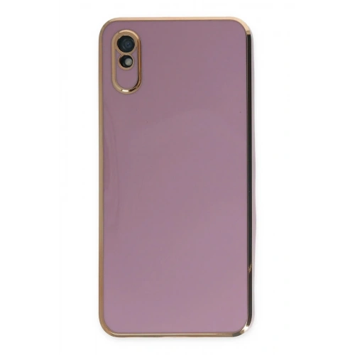 Mey İthalat®   Redmi 9A Kılıf Volet Silikon - Mor