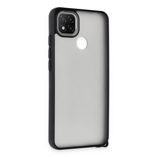Mey İthalat®   Redmi 9C Kılıf Elegant Kapak - Siyah