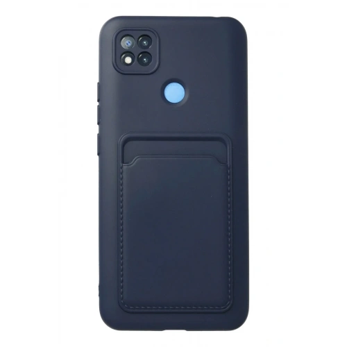 Mey İthalat®   Redmi 9C Kılıf Kelvin Kartvizitli Silikon - Lacivert