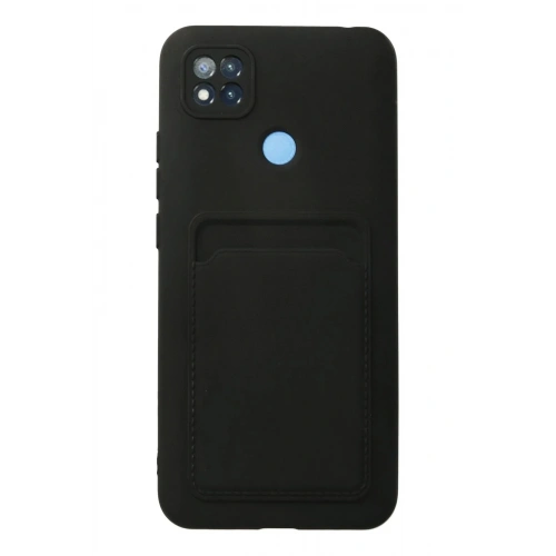 Mey İthalat®   Redmi 9C Kılıf Kelvin Kartvizitli Silikon - Siyah