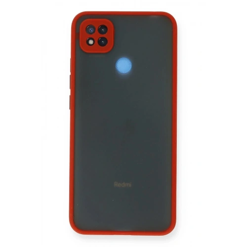 Mey İthalat®   Redmi 9C Kılıf Montreal Silikon Kapak - Kırmızı