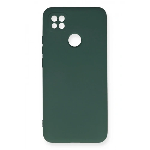 Mey İthalat®   Redmi 9C Kılıf Nano içi Kadife Silikon - Koyu Yeşil