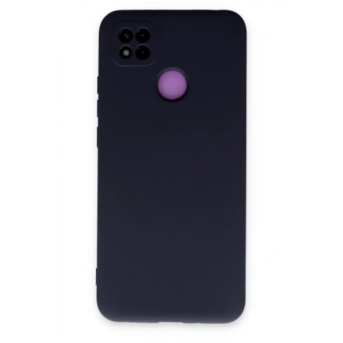 Mey İthalat®   Redmi 9C Kılıf Nano içi Kadife Silikon - Lacivert