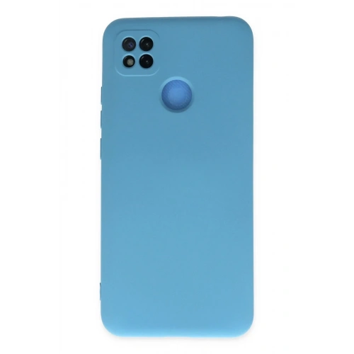 Mey İthalat®   Redmi 9C Kılıf Nano içi Kadife Silikon - Mavi