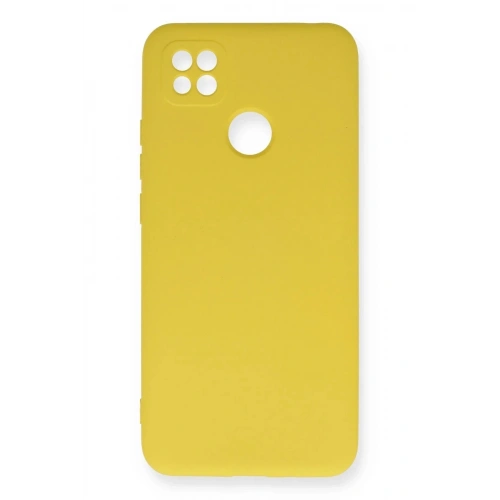 Mey İthalat®   Redmi 9C Kılıf Nano içi Kadife Silikon - Sarı
