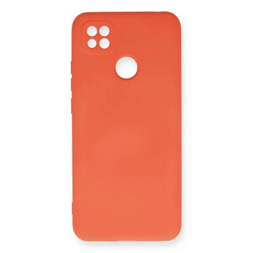 Mey İthalat®   Redmi 9C Kılıf Nano içi Kadife Silikon - Turuncu