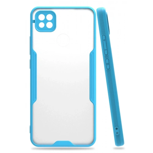 Mey İthalat®   Redmi 9C Kılıf Platin Silikon - Mavi