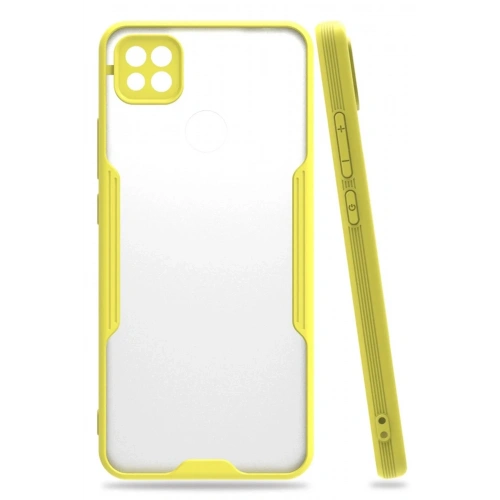 Mey İthalat®   Redmi 9C Kılıf Platin Silikon - Sarı