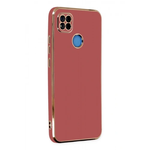 Mey İthalat®   Redmi 9C Kılıf Volet Silikon - Kırmızı