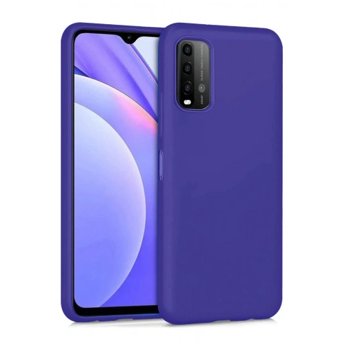 Mey İthalat®   Redmi 9T Kılıf Nano içi Kadife Silikon - Mor