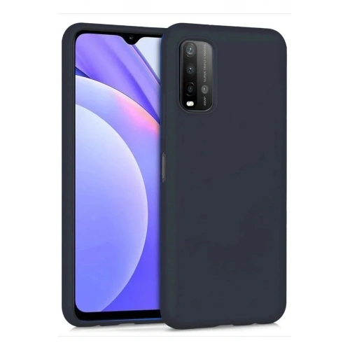 Mey İthalat®   Redmi 9T Kılıf Nano içi Kadife Silikon - Siyah