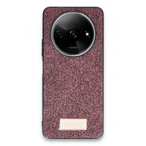 Mey İthalat®   Redmi A3 4G Bright Simli Kapak - Derin Mor