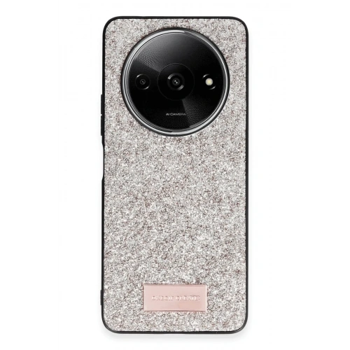 Mey İthalat®   Redmi A3 4G Bright Simli Kapak - Gold
