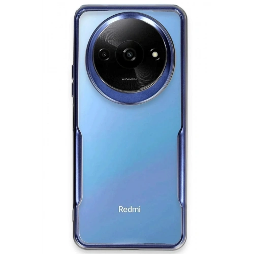 Mey İthalat®   Redmi A3 4G Kılıf Boyi Silikon Kapak - Lacivert