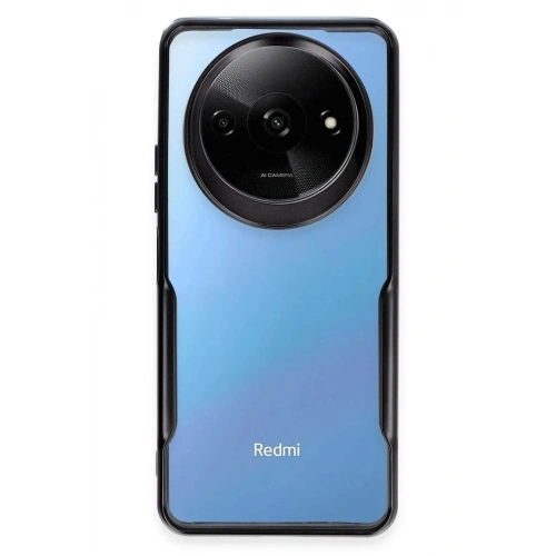 Mey İthalat®   Redmi A3 4G Kılıf Boyi Silikon Kapak - Siyah