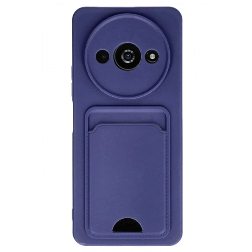 Mey İthalat®   Redmi A3 4G Kılıf Kelvin Kartvizitli Silikon - Lacivert