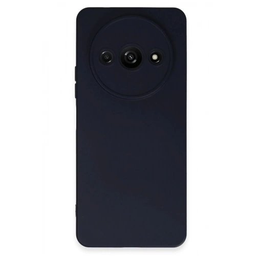 Mey İthalat®   Redmi A3 4G Kılıf Nano içi Kadife Silikon - Lacivert