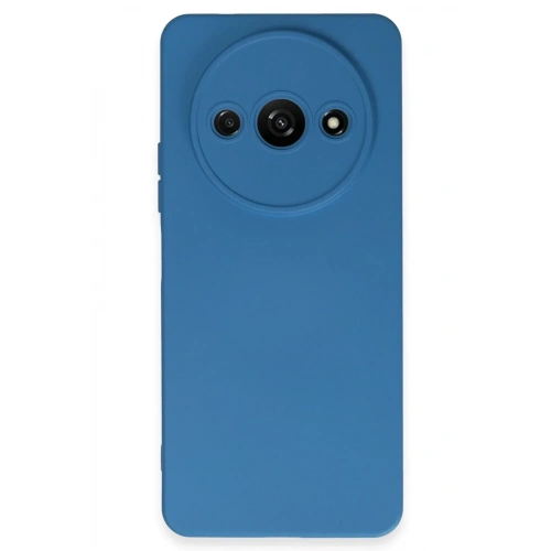 Mey İthalat®   Redmi A3 4G Kılıf Nano içi Kadife Silikon - Mavi
