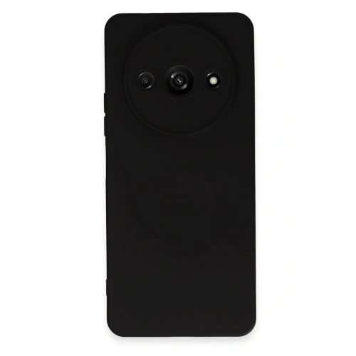 Mey İthalat®   Redmi A3 4G Kılıf Nano içi Kadife Silikon - Siyah