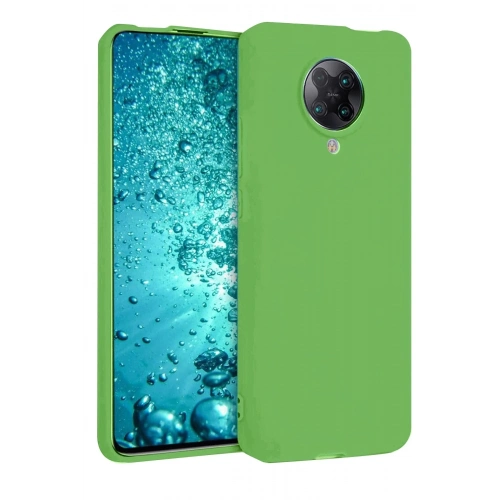 Mey İthalat®   Redmi K30 Pro Kılıf Nano içi Kadife Silikon - Yeşil