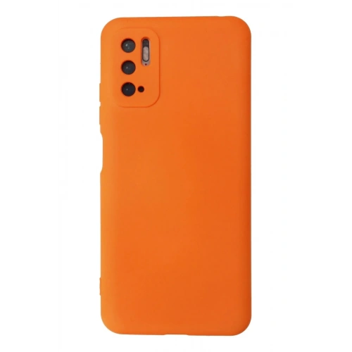 Mey İthalat®   Redmi Note 10 5G Kılıf Nano içi Kadife Silikon - Turuncu