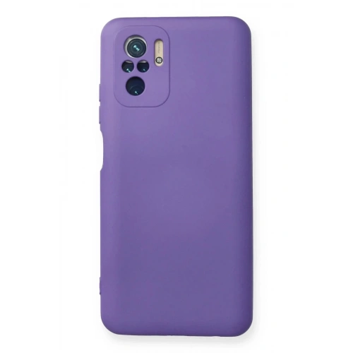 Mey İthalat®   Redmi Note 10 Kılıf Nano içi Kadife Silikon - Mor