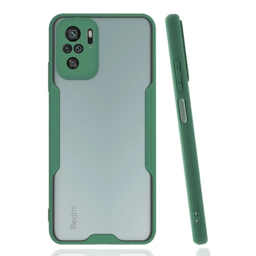 Mey İthalat®   Redmi Note 10 Kılıf Platin Silikon - Yeşil