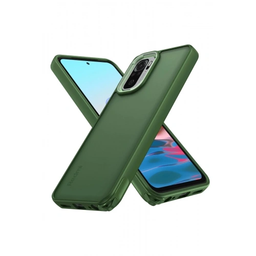 Mey İthalat®   Redmi Note 10 Pro Kılıf Elegant Kapak - Yeşil