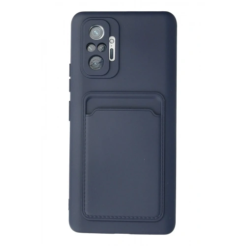 Mey İthalat®   Redmi Note 10 Pro Kılıf Kelvin Kartvizitli Silikon - Lacivert