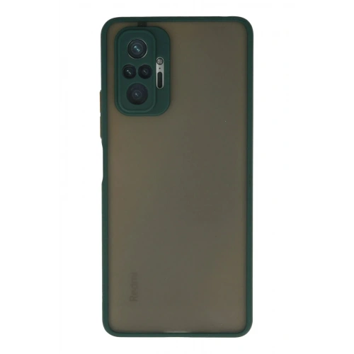 Mey İthalat®   Redmi Note 10 Pro Kılıf Montreal Silikon Kapak - Yeşil
