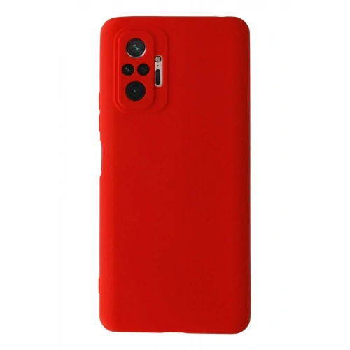 Mey İthalat®   Redmi Note 10 Pro Kılıf Nano içi Kadife Silikon - Kırmızı