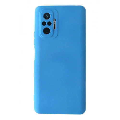 Mey İthalat®   Redmi Note 10 Pro Kılıf Nano içi Kadife Silikon - Mavi