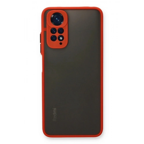 Mey İthalat®   Redmi Note 11 Kılıf Montreal Silikon Kapak - Kırmızı