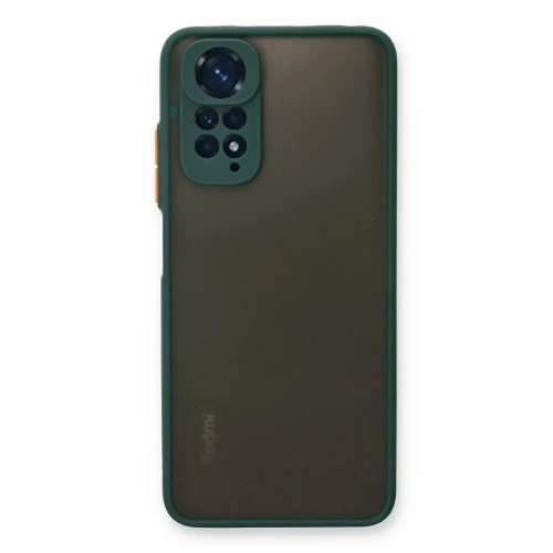 Mey İthalat®   Redmi Note 11 Kılıf Montreal Silikon Kapak - Yeşil