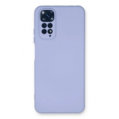Mey İthalat®   Redmi Note 11 Kılıf Nano içi Kadife Silikon - Lila