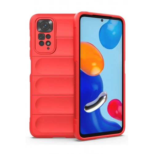 Mey İthalat®   Redmi Note 11 Kılıf Optimum Silikon - Kırmızı