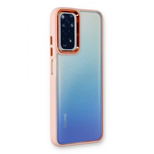 Mey İthalat®   Redmi Note 11 Pro Kılıf Dora Kapak - Pudra