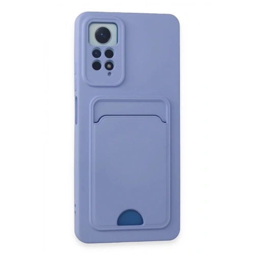 Mey İthalat®   Redmi Note 11 Pro Kılıf Kelvin Kartvizitli Silikon - Lila