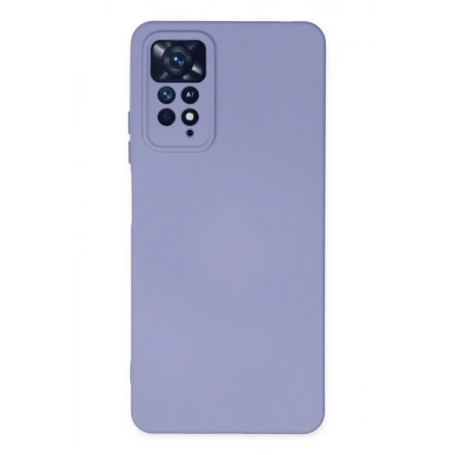 Mey İthalat®   Redmi Note 11 Pro Kılıf Nano içi Kadife Silikon - Lila
