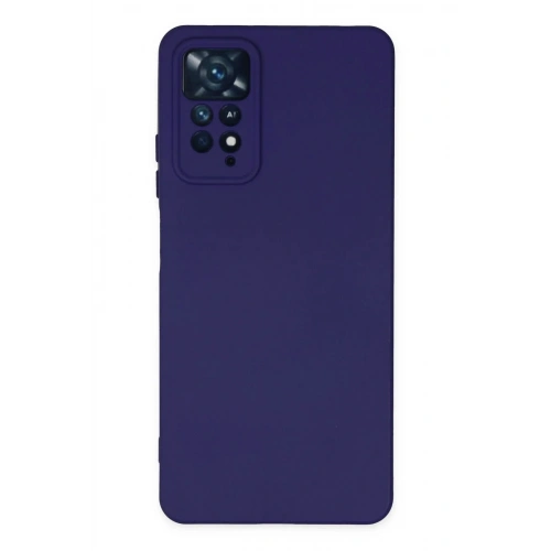Mey İthalat®   Redmi Note 11 Pro Kılıf Nano içi Kadife Silikon - Mor