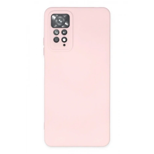 Mey İthalat®   Redmi Note 11 Pro Kılıf Nano içi Kadife Silikon - Pudra