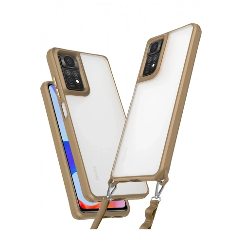 Mey İthalat®   Redmi Note 11 Pro Kılıf Penta Silikon Kılıf - Çöl Titanyum