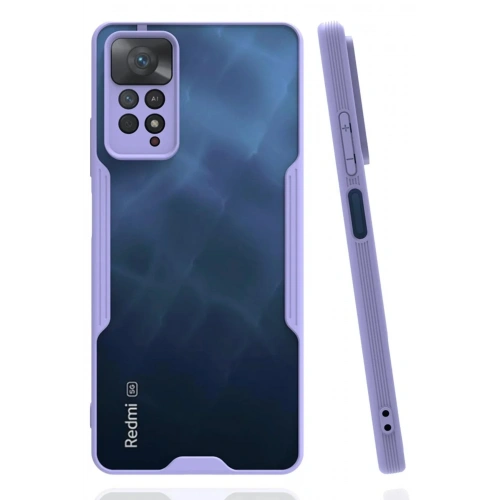 Mey İthalat®   Redmi Note 11 Pro Kılıf Platin Silikon - Lila