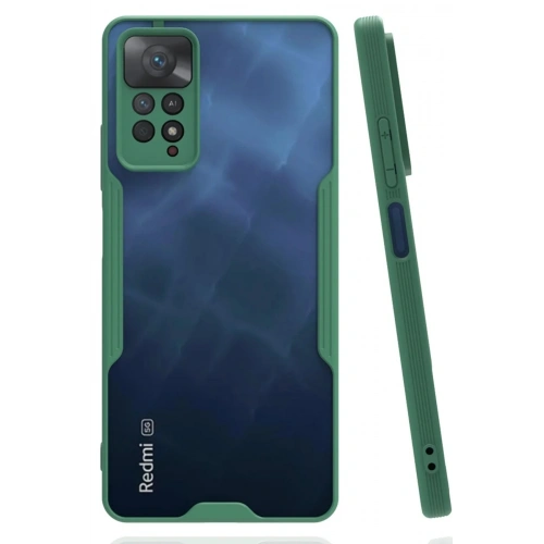 Mey İthalat®   Redmi Note 11 Pro Kılıf Platin Silikon - Yeşil