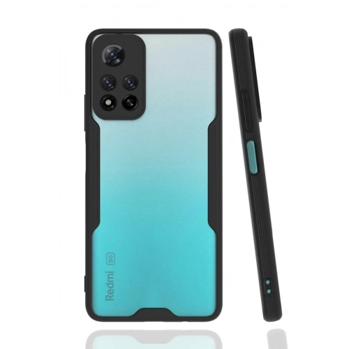 Mey İthalat®   Redmi Note 11 Pro Plus 5G Kılıf Platin Silikon - Siyah