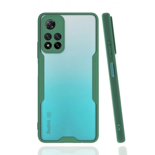 Mey İthalat®   Redmi Note 11 Pro Plus 5G Kılıf Platin Silikon - Yeşil