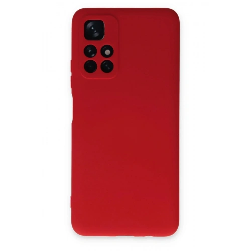 Mey İthalat®   Redmi Note 11T Kılıf Nano içi Kadife Silikon - Kırmızı